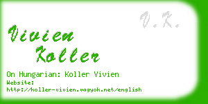 vivien koller business card